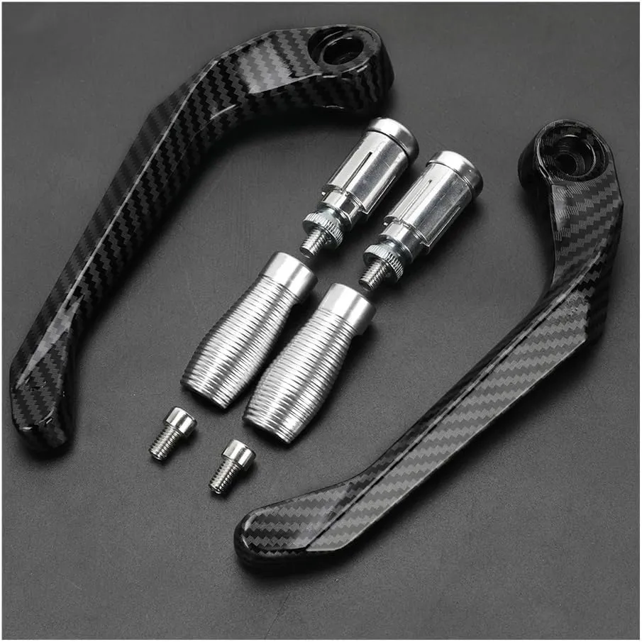 Brake Lever Guard Motorcycle Handlebar Handle Grips Guard Brake Clutch Levers Protector for GSX600F GSX750F 1989 1990 1991 1992-2007(Lever Guard Green)