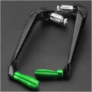 Brake Lever Guard Motorcycle Handlebar Handle Grips Guard Brake Clutch Levers Protector for GSX600F GSX750F 1989 1990 1991 1992-2007(Lever Guard Green)
