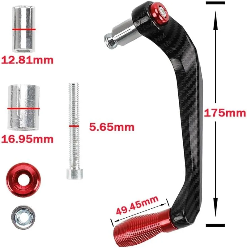 Brake Lever Guard Motorcycle Handlebar Handle Grips Guard Brake Clutch Levers Protector for GSX600F GSX750F 1989 1990 1991 1992-2007(Lever Guard Green)