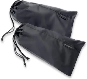Briggs & Riley Shoe Covers for Packing - Travel Shoe Bags for Men & Women, Luggage & Suitcase Footwear Storage, Drawstring for Secure Fit - Luggage Accessories, Black (Pack of 2)