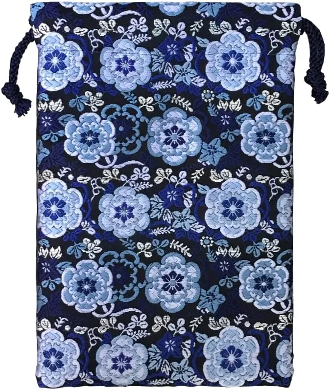 Brocade drawstring bag, lined with Nishijin brocade, 3, size M.