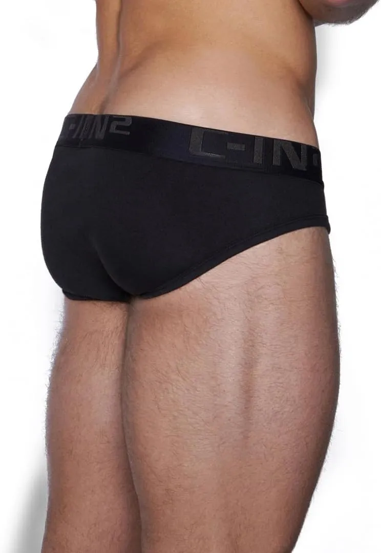 C-IN2 Core Low Rise Brief - Men's Underwear Center-Seam Contour Pouch Support - Breathable Cotton