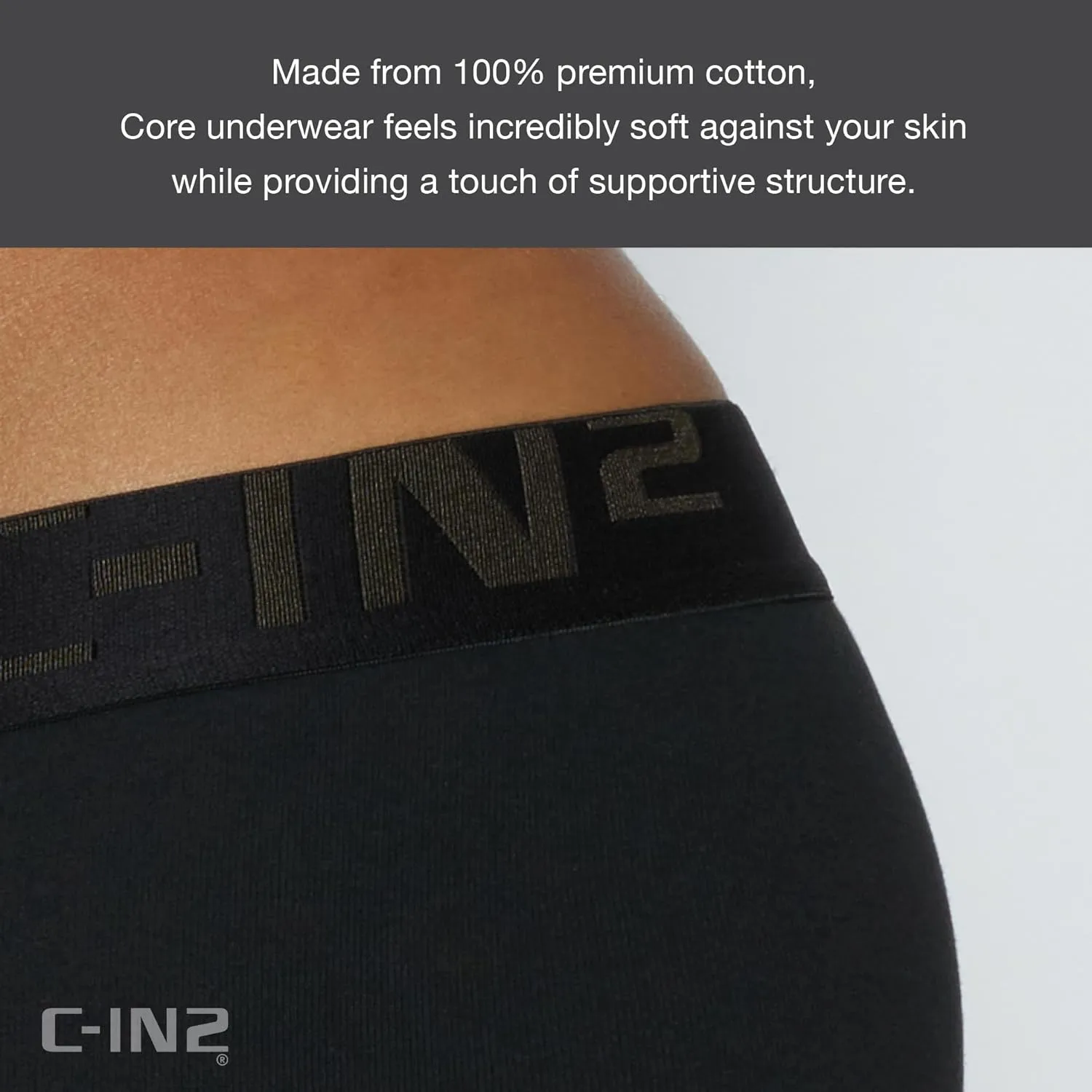 C-IN2 Core Low Rise Brief - Men's Underwear Center-Seam Contour Pouch Support - Breathable Cotton