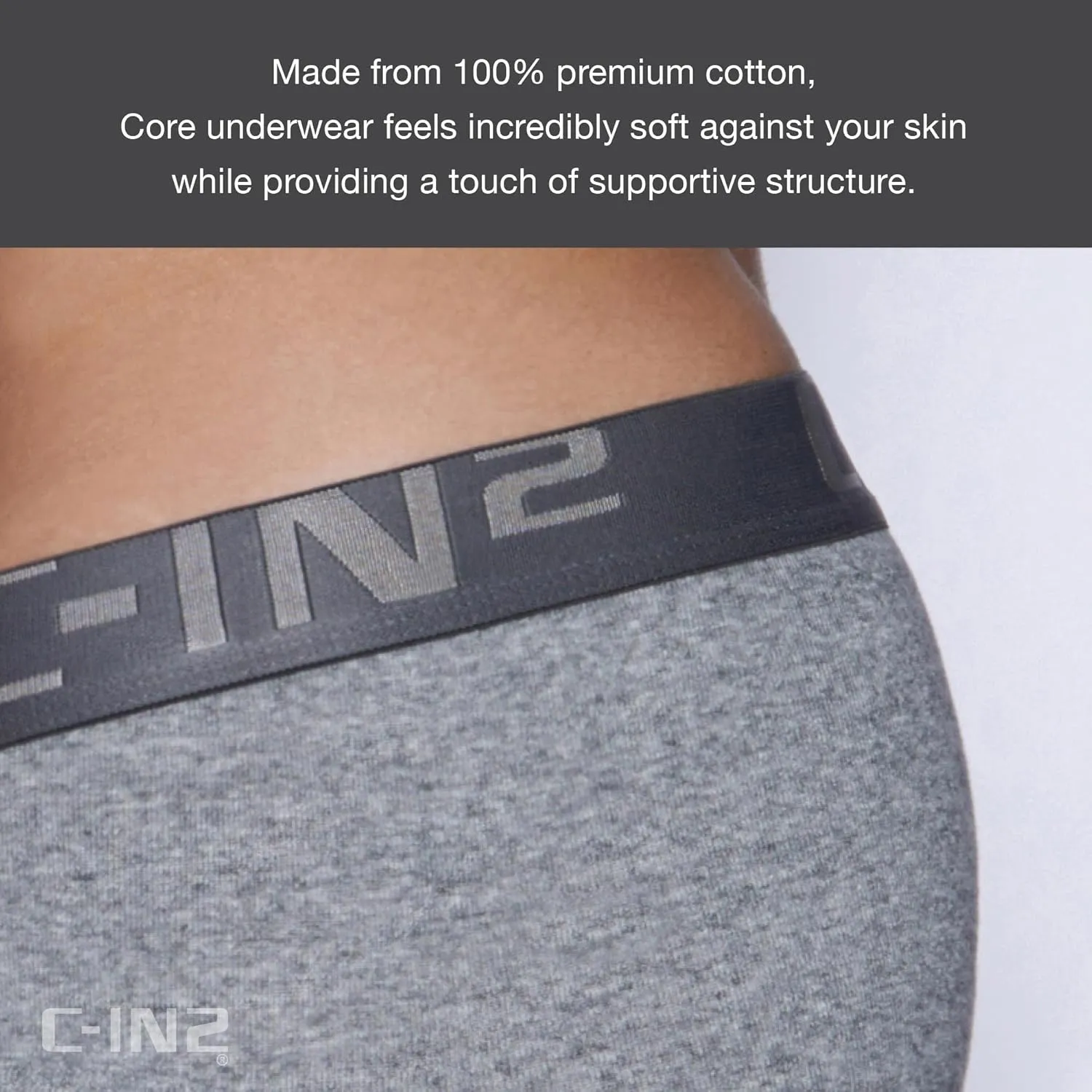 C-IN2 Men’s Cotton Low Rise Briefs Underwear | 2-Ply Center-Seam Contour Pouch