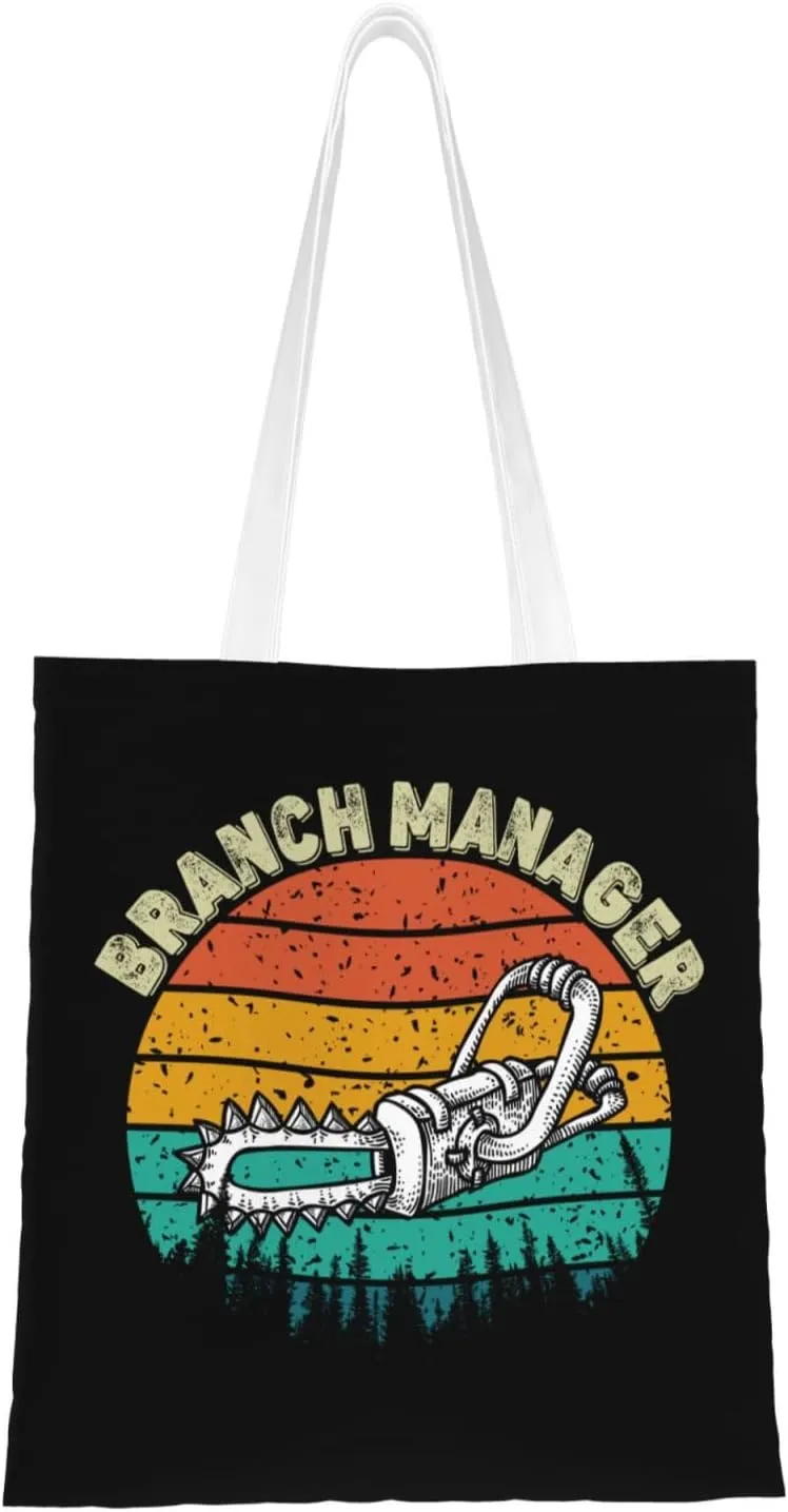 Canvas Handled Shopping Bag for Men Women Lightweight Reusable Polyester Tote for Daily Groceries