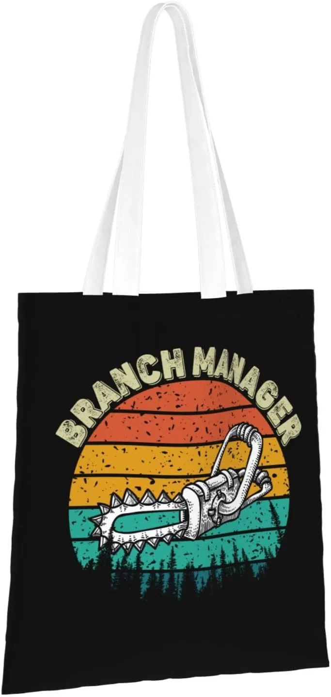 Canvas Handled Shopping Bag for Men Women Lightweight Reusable Polyester Tote for Daily Groceries