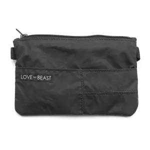 Canvas Pouch Black - Cross body   Pet Tote Attachment