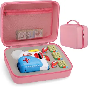 Carrying Case Compatible for Little Tikes Story Dream Machine Books Starter Set and Character ,Kids Toys Box for Storytime Audio Play Real for Storybook, Audio Play (Case Only) (Pink Storytelling)