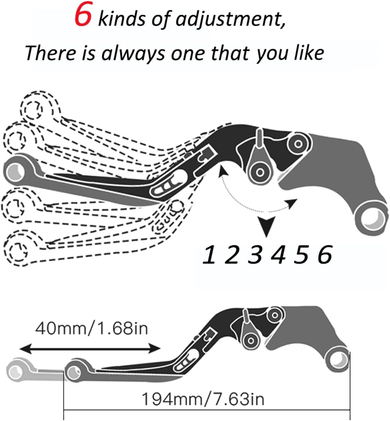 CBR250 RR Motorcycle Accessories Brake Clutch Levers Handlebar Handle Bar Hand Grips Ends for H┐ONDA CBR250RR C┐BR 250RR 2011-2018(N)