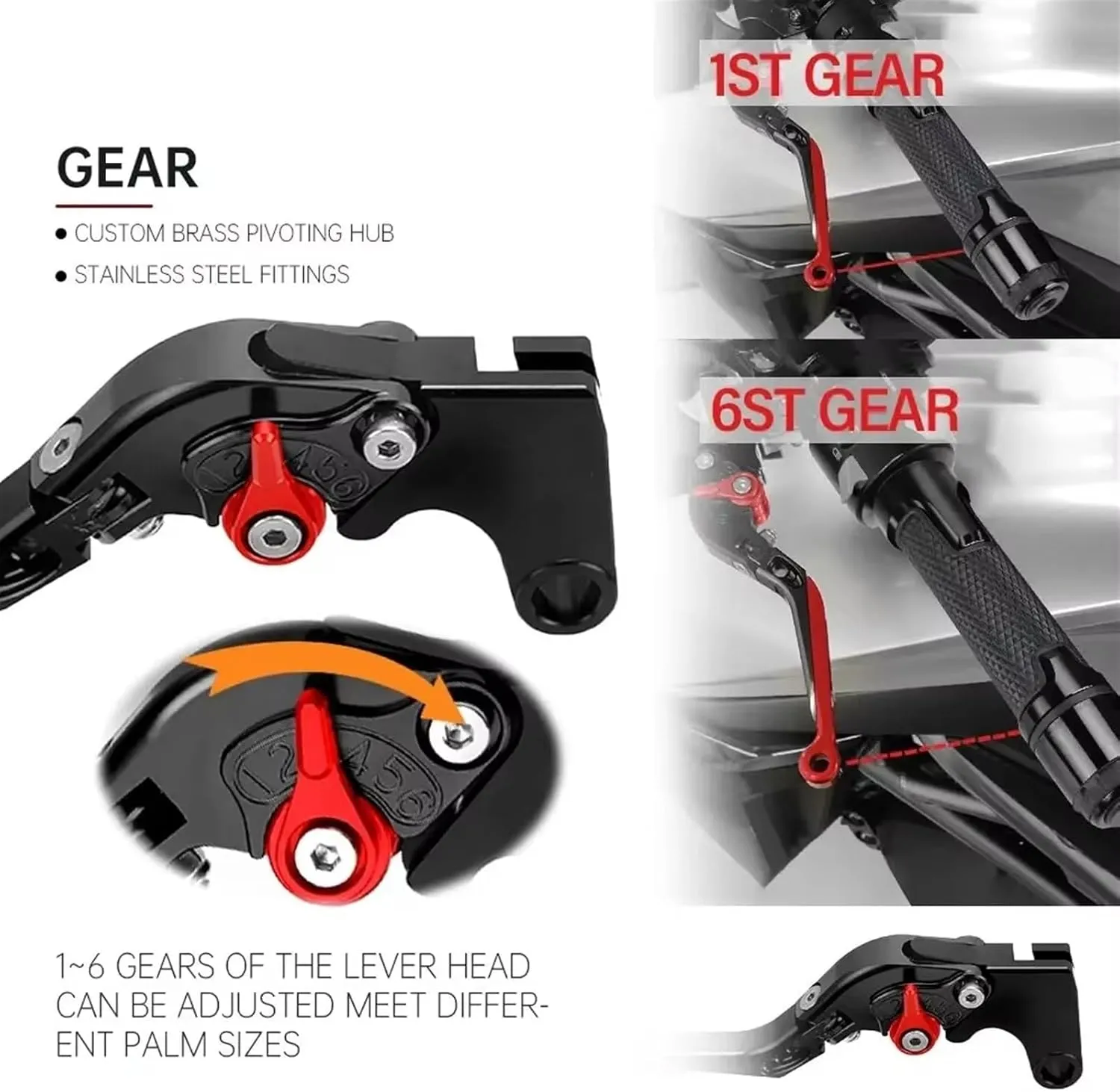 CBR250 RR Motorcycle Accessories Brake Clutch Levers Handlebar Handle Bar Hand Grips Ends for H┐ONDA CBR250RR C┐BR 250RR 2011-2018(N)