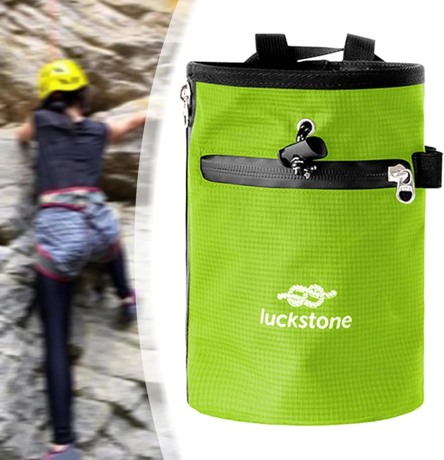 Chalk Bag Storage Pouch Drawstring Closure Practical Chalk Carrier Bag Waist Belt for Pole Dancing Weightlifting Gym Sports