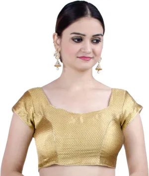 Chandrakala Brocade Banarasi Blouses for Women Sarees,Readymade (B106)