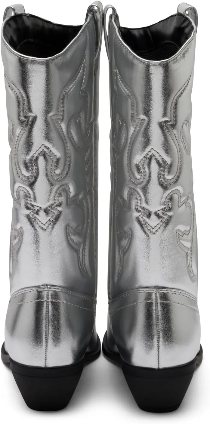 Chariot & Co Ring Women’s Western Cowgirl Boots – Mid-Calf Style with 2” Heel in Multiple Colors