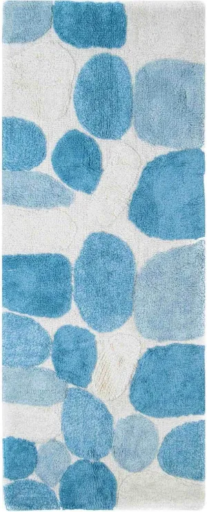 Chesapeake Aquamarine Bath Runner, 24 x 60