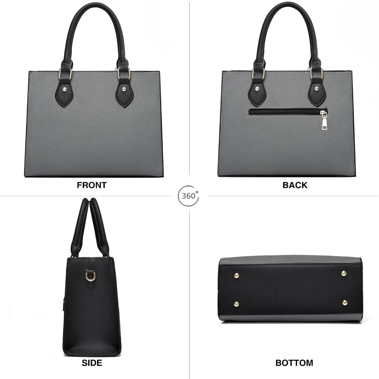 CHICAROUSAL Crossbody Purses and Handbags for Women PU Leather Tote Top Handle Satchel Shoulder Bags