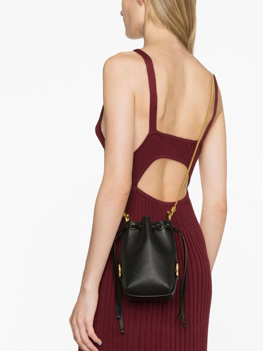 Chloè Marcie Small Leather Bucket Bag