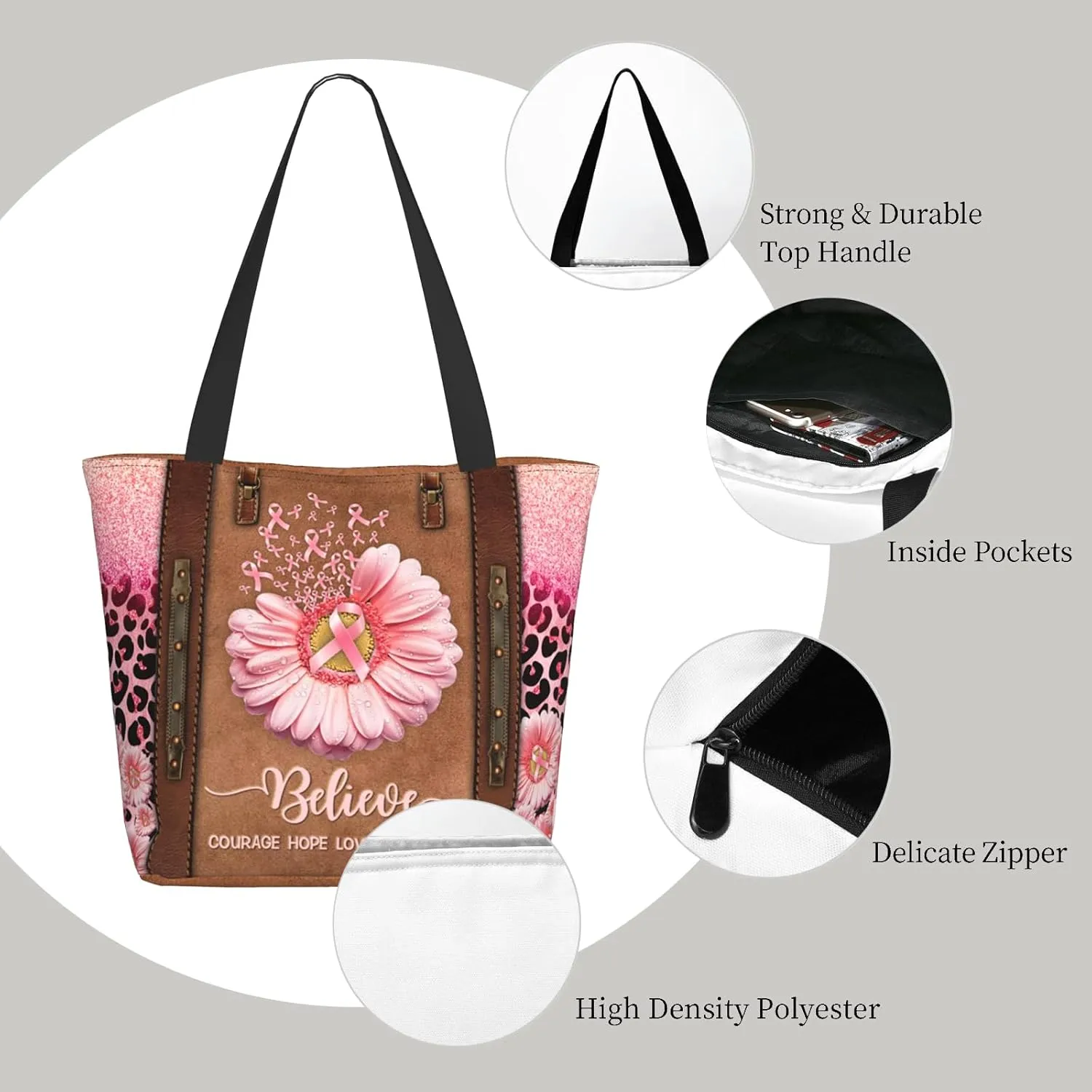 Christian Tote Bags for Women Bible Bags for Women Religious Gifts Bible Church Bag Reusable Grocery Shopping Bag