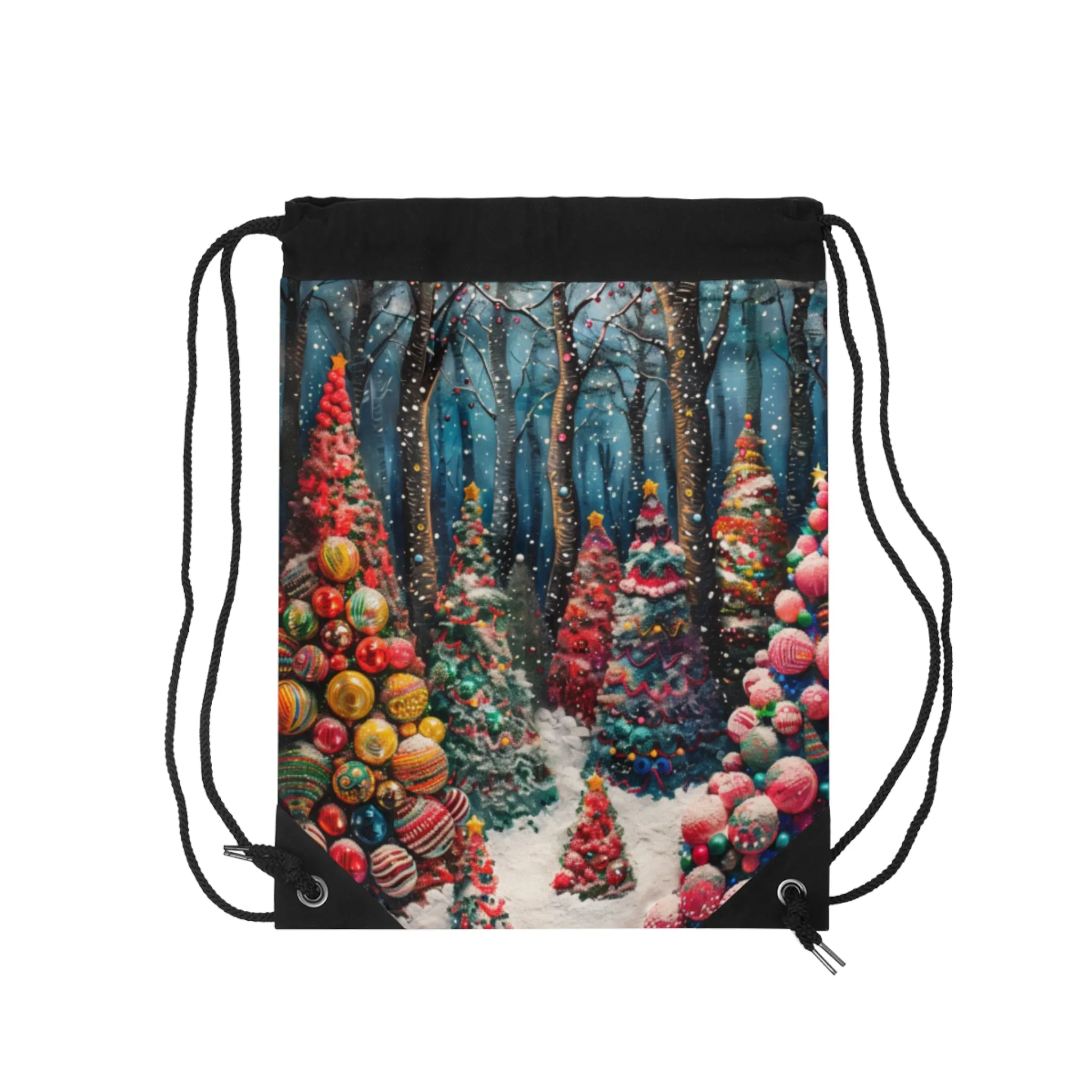 Christmas Tree 1 Drawstring Bag