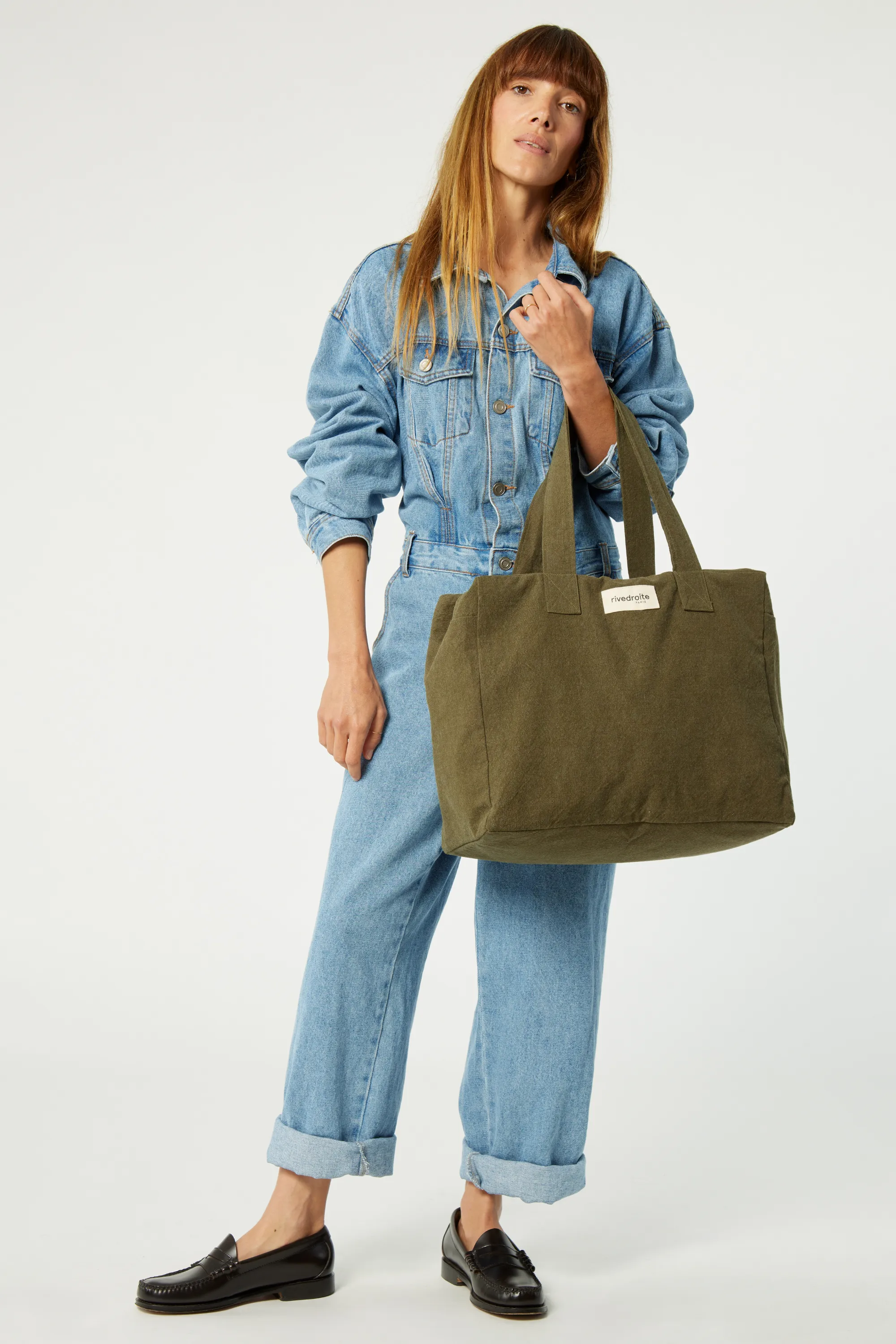 Célestins the 24-hour bag - Recycled cotton Military Green