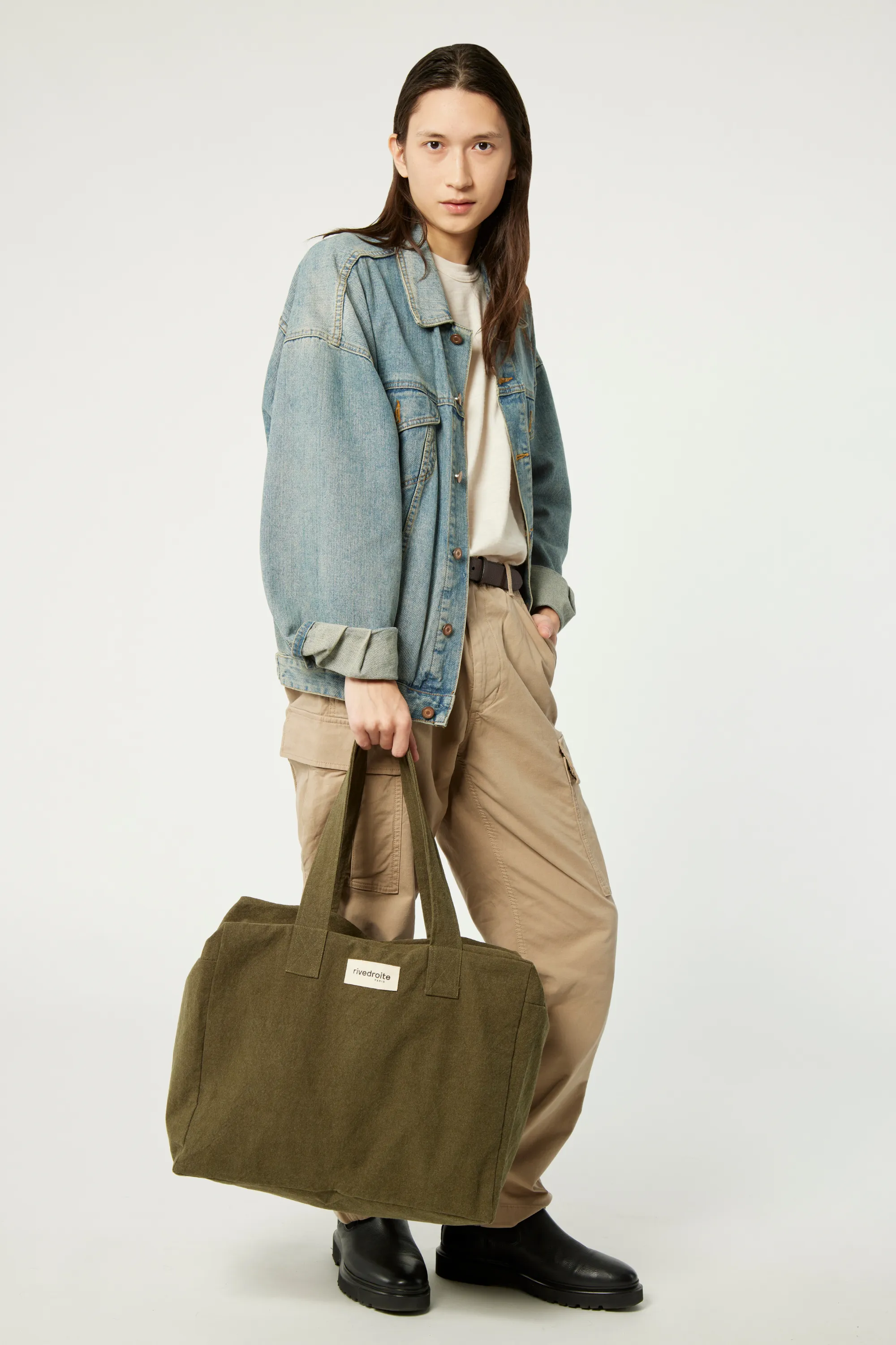 Célestins the 24-hour bag - Recycled cotton Military Green