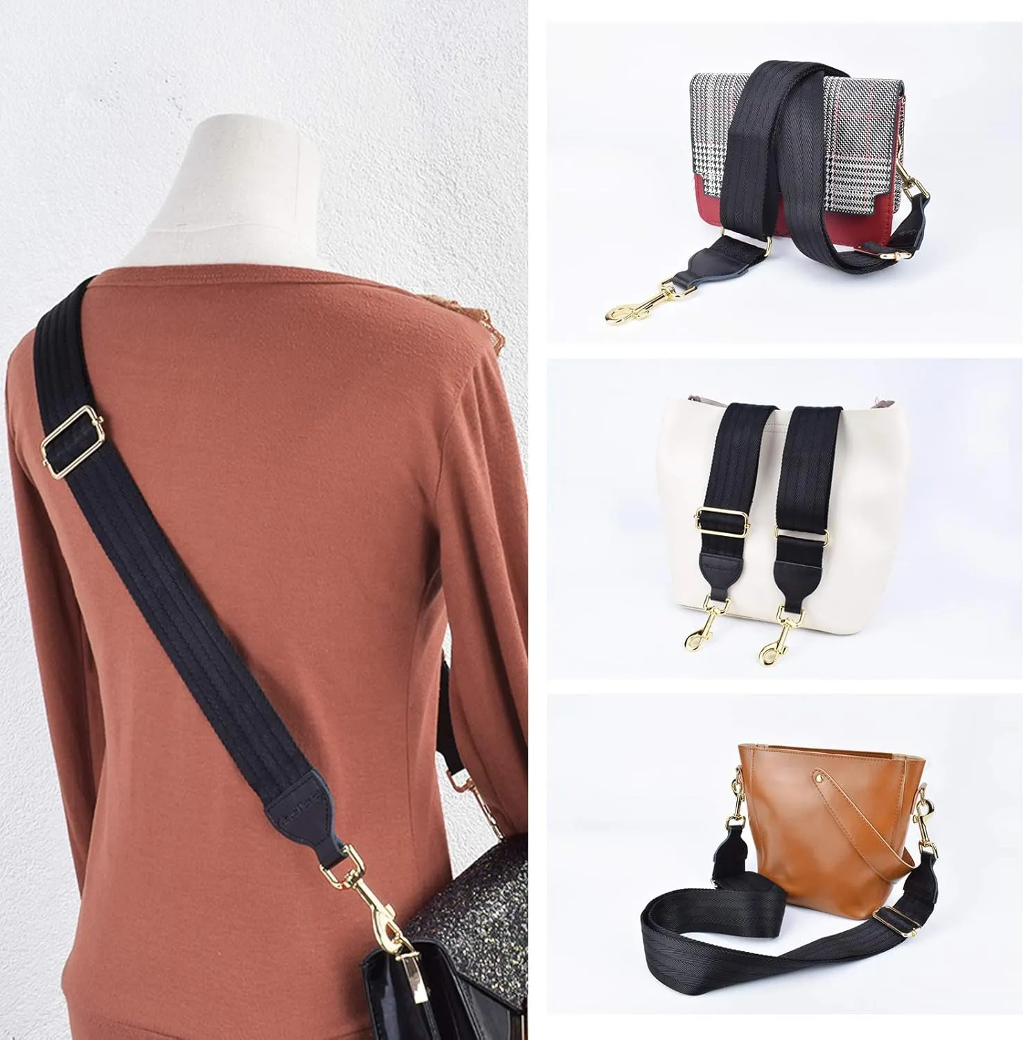 CLOUDMUSIC Handbag Strap Replacement Shoulder Crossbody Strap Purse Strap For Women Girls