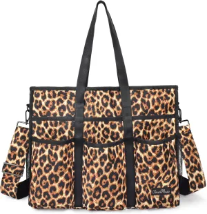 CLOUDMUSIC Large Tote Bag For Women Travel Nurse Teacher Work Waterpoof With Zipper Utility Everything Bags