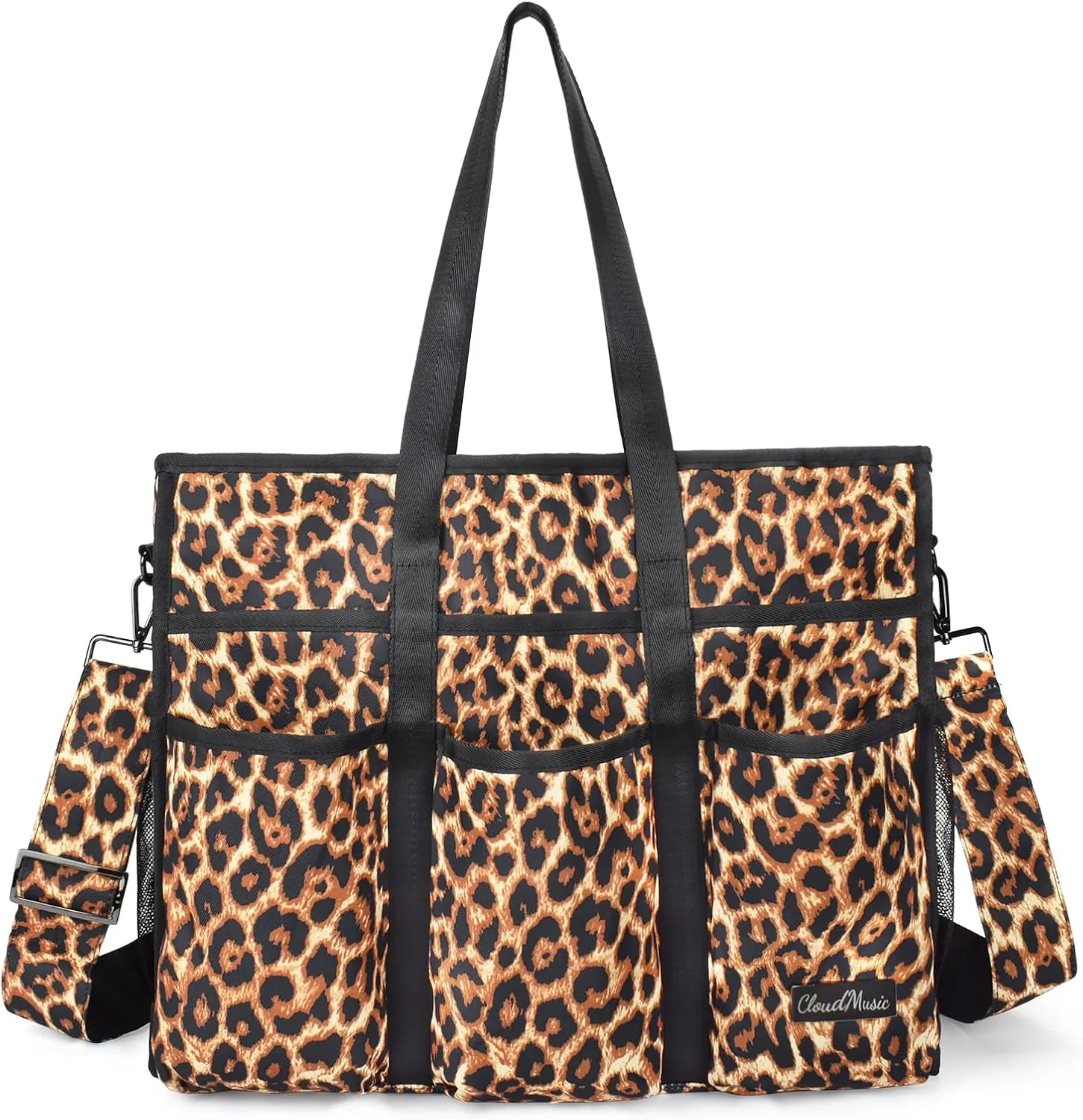 CLOUDMUSIC Large Tote Bag For Women Travel Nurse Teacher Work Waterpoof With Zipper Utility Everything Bags