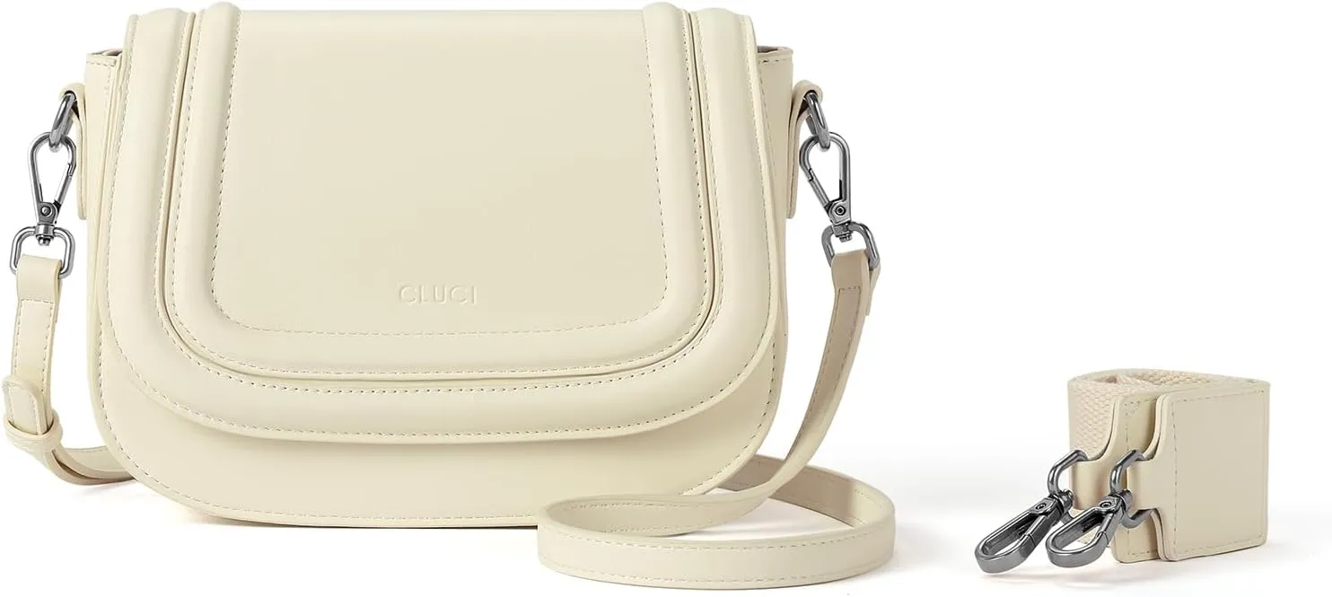 CLUCI Small Purses for Women Trendy,Vegan leather Shoulder Bag Crossbody Bags for Women With 2 Shoulder Straps