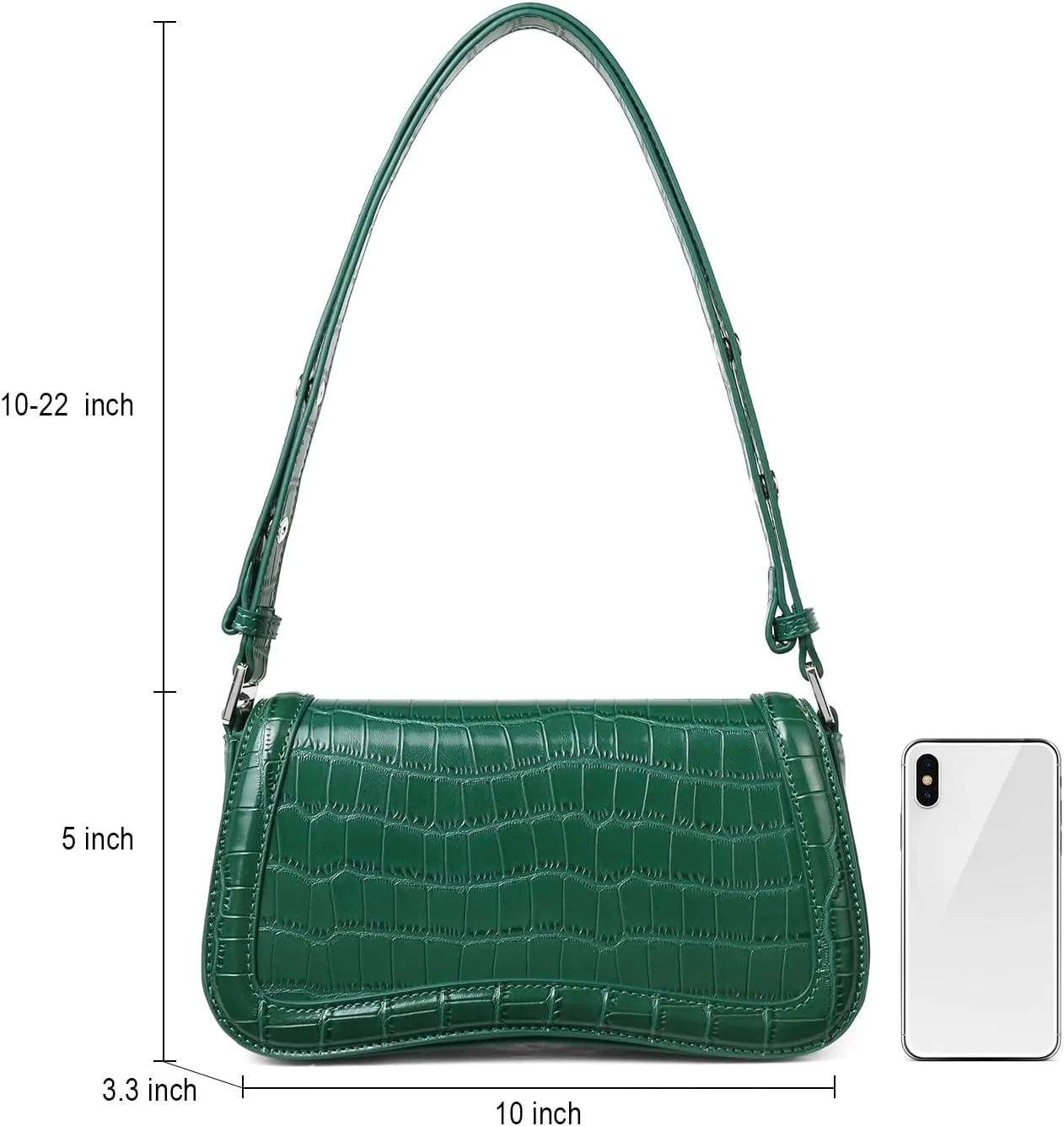CLUCI Small Shoulder Bags,Purses for Women Vegan Leather Crossbody Handbag Clutch Hobo Purse