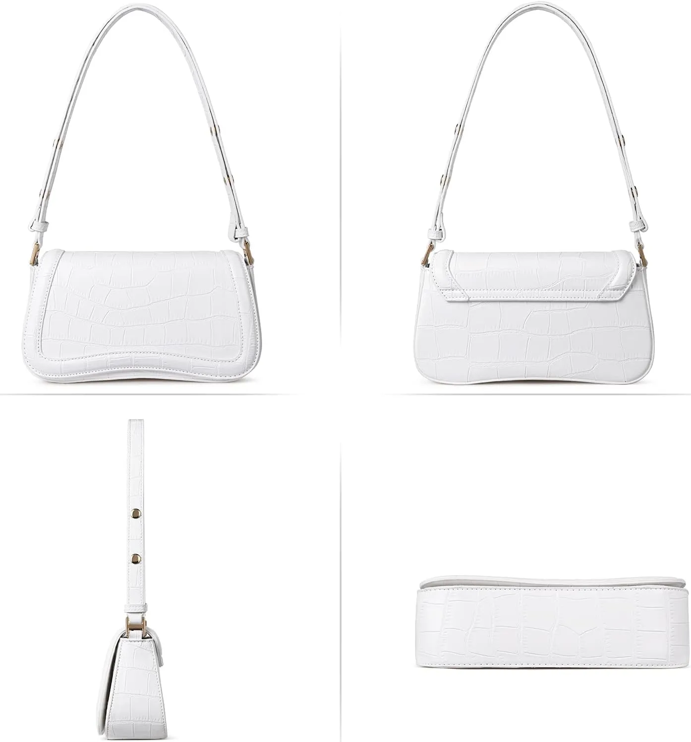 CLUCI Small Shoulder Bags,Purses for Women Vegan Leather Crossbody Handbag Clutch Hobo Purse