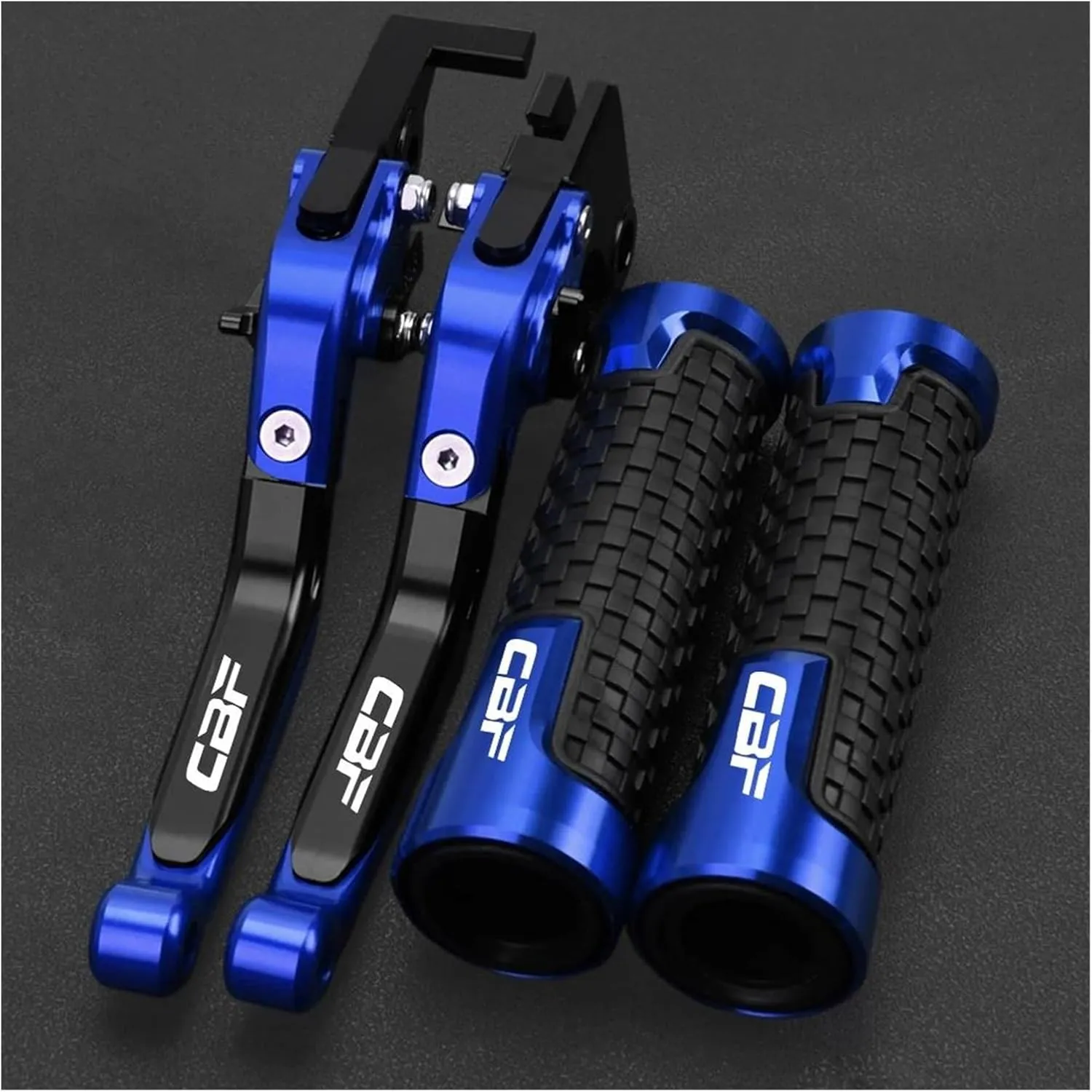 Clutch for CBF1000 CBF 1000 A CBF1000A 2010-2013 2012 2011 Motorcycle Adjustable Brake Clutch Levers Handlebar Handle Hand Grips Brake Handle(BlackBlue Blue)