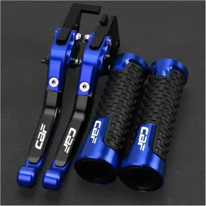 Clutch for CBF1000 CBF 1000 A CBF1000A 2010-2013 2012 2011 Motorcycle Adjustable Brake Clutch Levers Handlebar Handle Hand Grips Brake Handle(BlackBlue Blue)