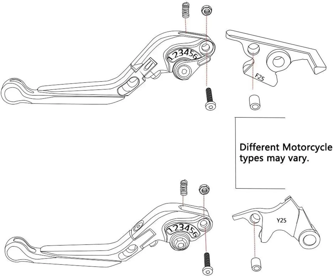 Clutch for CBF1000 CBF 1000 A CBF1000A 2010-2013 2012 2011 Motorcycle Adjustable Brake Clutch Levers Handlebar Handle Hand Grips Brake Handle(BlackBlue Blue)