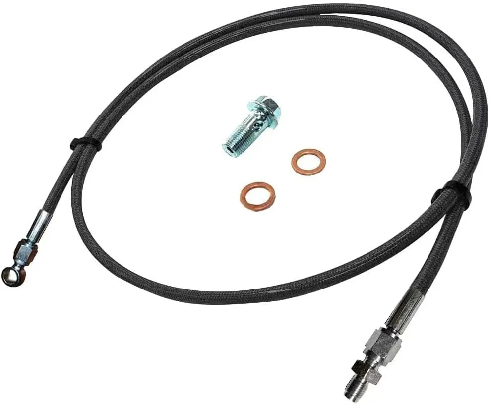 Clutch Line for Civic 1992-2000 Hond Del Sol 1993-1997 Acur Integra 1994-2001 B/D Series Motors Stainless Steel Hose (Black)