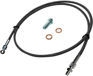 Clutch Line for Civic 1992-2000 Hond Del Sol 1993-1997 Acur Integra 1994-2001 B/D Series Motors Stainless Steel Hose (Black)