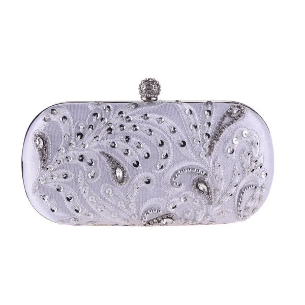 CM-BG101114 Women Classic Style Beaded Designer Clutch Bag (Available in 3 colors)