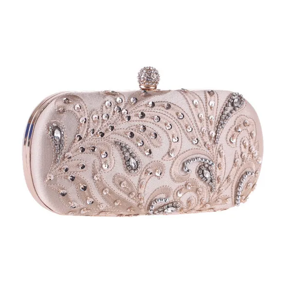 CM-BG101114 Women Classic Style Beaded Designer Clutch Bag (Available in 3 colors)