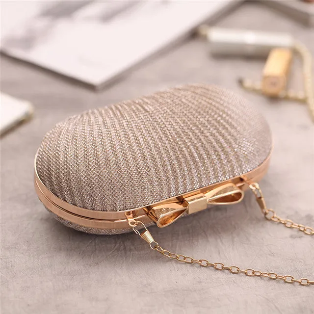 CM-BGF090108 Women Elegant Bowknot Pleated Small Chic Bag (Available in 3 colors)
