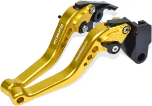Compatible with CFMOTO Ibex 450 Ibex 800/ E/T/S Short Brake Lever Clutch Lever, CNC Aluminum Alloy Made (Gold)