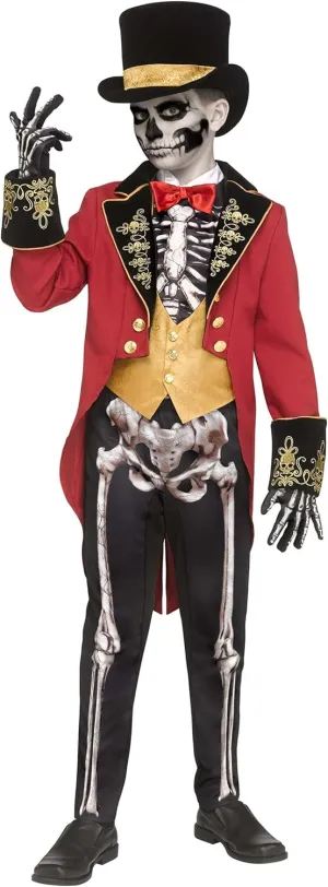 Costumes Boys Skeletal Ringmaster Costume