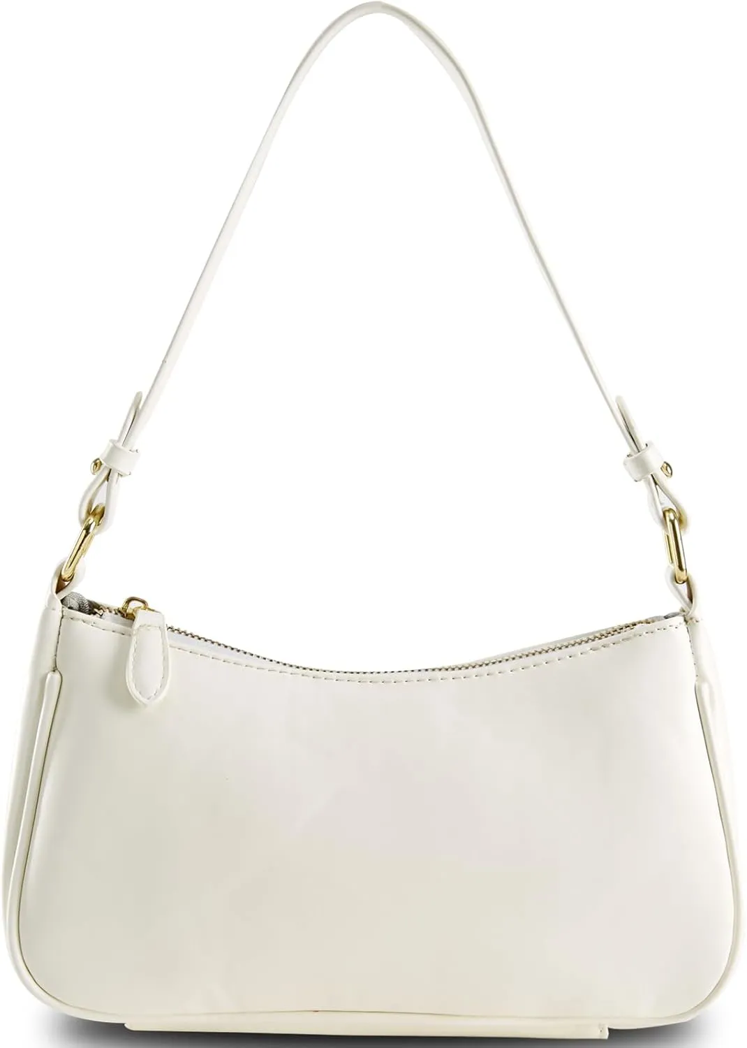 Crescent Shoulder Bag for Women Trendy Tote Handbag Purse Vegan Leather Clutch Handbag with 2 Removable Straps