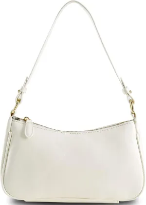 Crescent Shoulder Bag for Women Trendy Tote Handbag Purse Vegan Leather Clutch Handbag with 2 Removable Straps