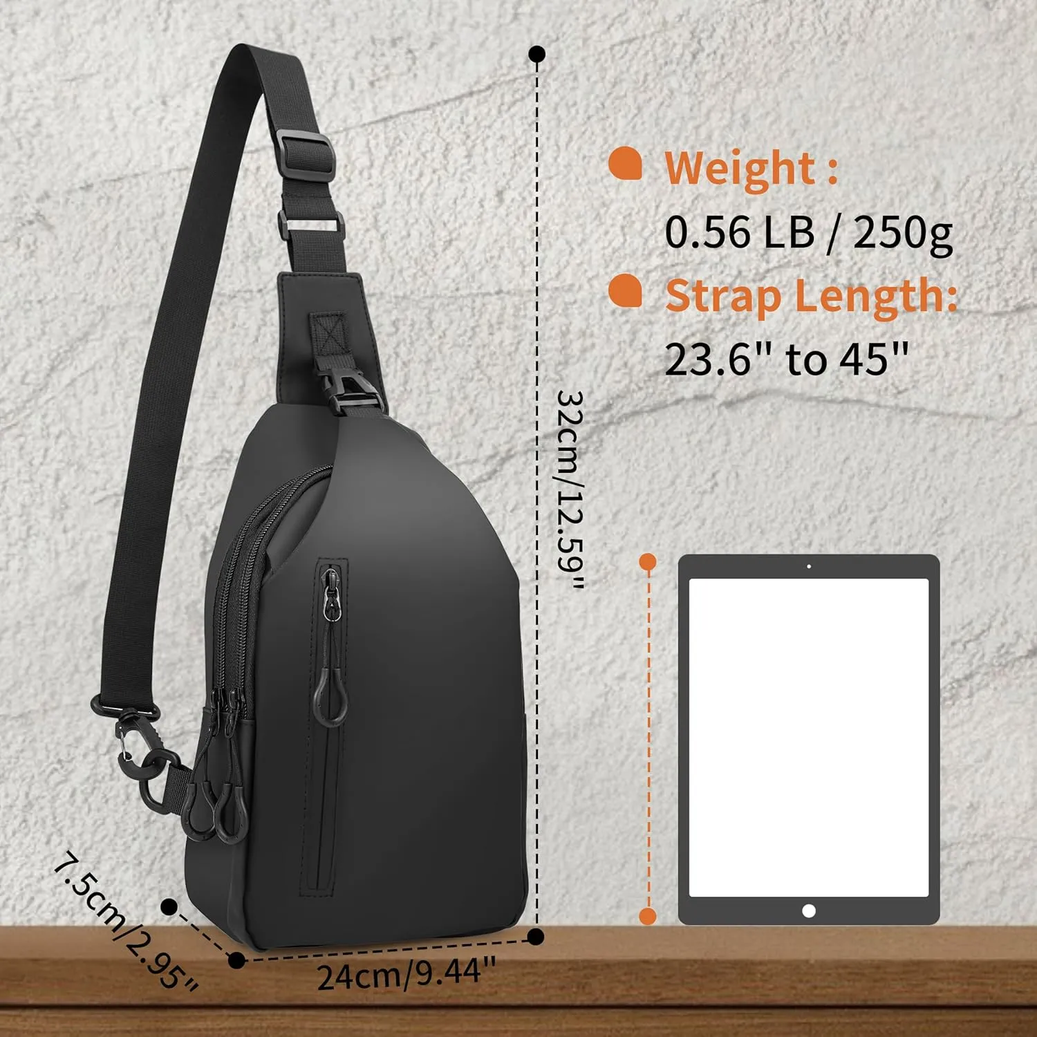 Cross Body Bags for Woman Men Sling Bag Chest Bag with Adjustable Strap Crossbody Handbags Women's Crossbody Bags