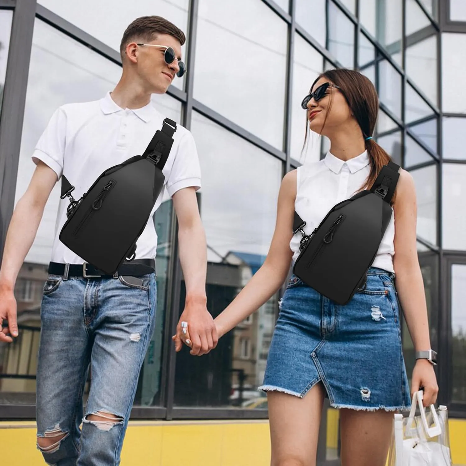Cross Body Bags for Woman Men Sling Bag Chest Bag with Adjustable Strap Crossbody Handbags Women's Crossbody Bags