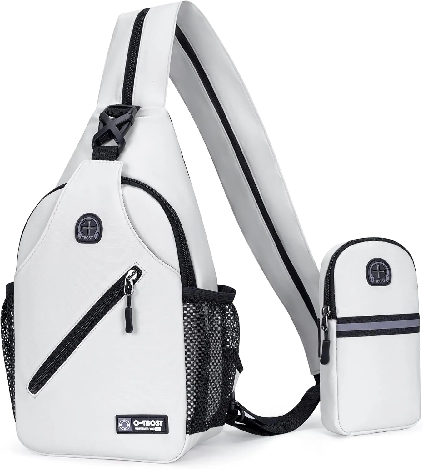 Cross Body Bags for Women & Men Waterproof Sling Backpack with Mini Phone Bag Personal Item Travel Bag Anti-Theft Daypack for Summer Travel Essentials Hiking