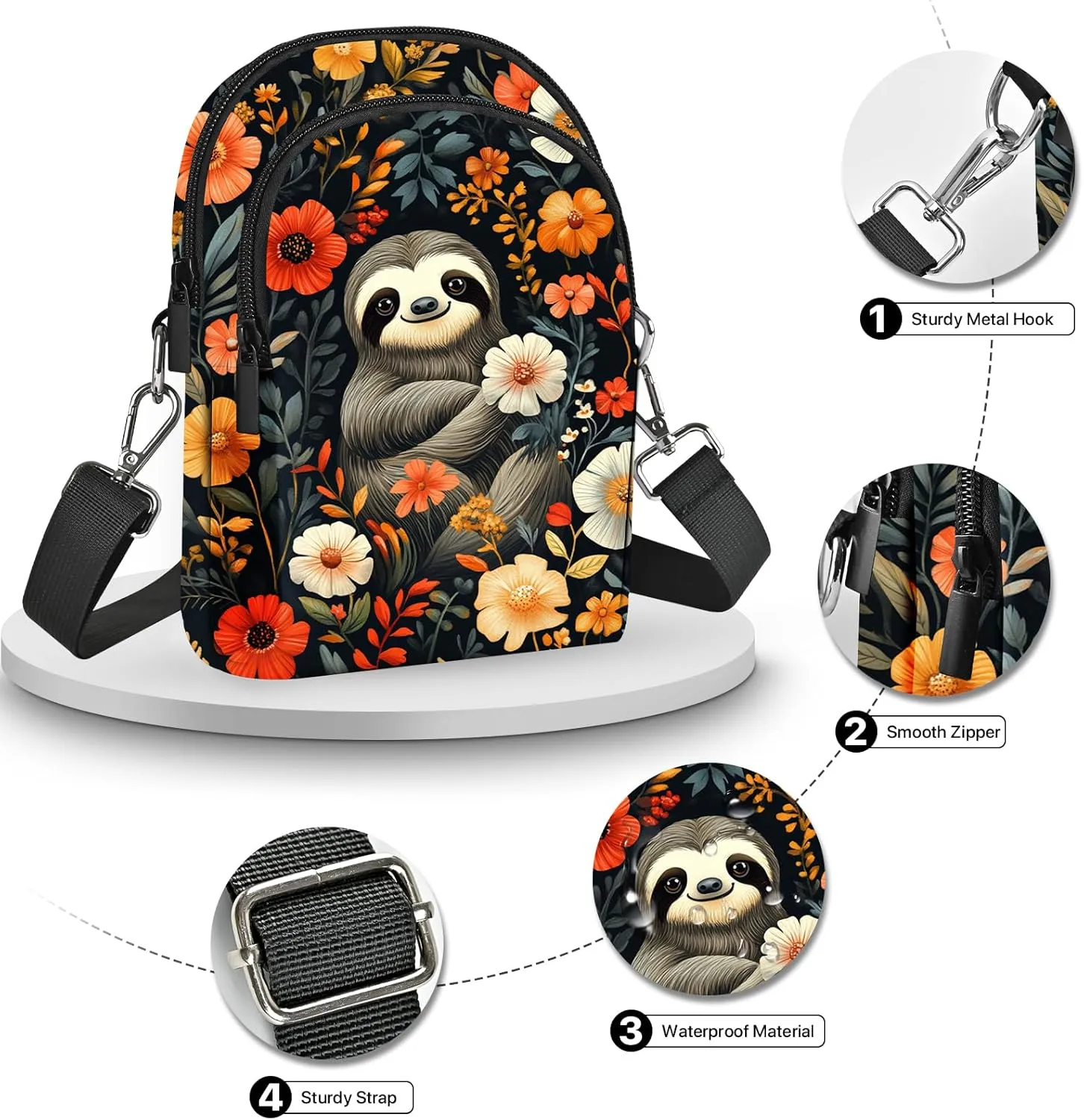 Crossbody Bags for Women Cell Phone Purse Casual Shoulder Bag with Adjustable Strap Card Slots for Travel Work