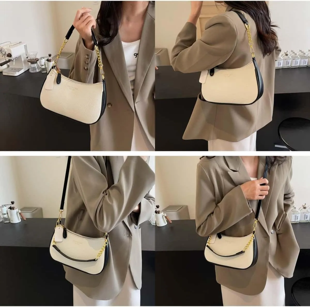 Crossbody Bags for Women Trendy Crescent Shoulder Underarm Small Purse Retro Classic Hobo Clutch Handbag Fashion Y2K