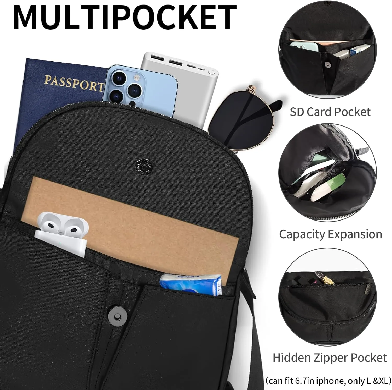Crossbody Bags for Women with Adjustable Strap Casual Shoulder Bag Handbag Travel Work