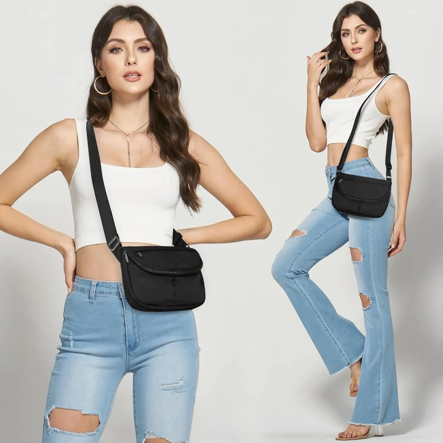 Crossbody Bags for Women with Adjustable Strap Casual Shoulder Bag Handbag Travel Work