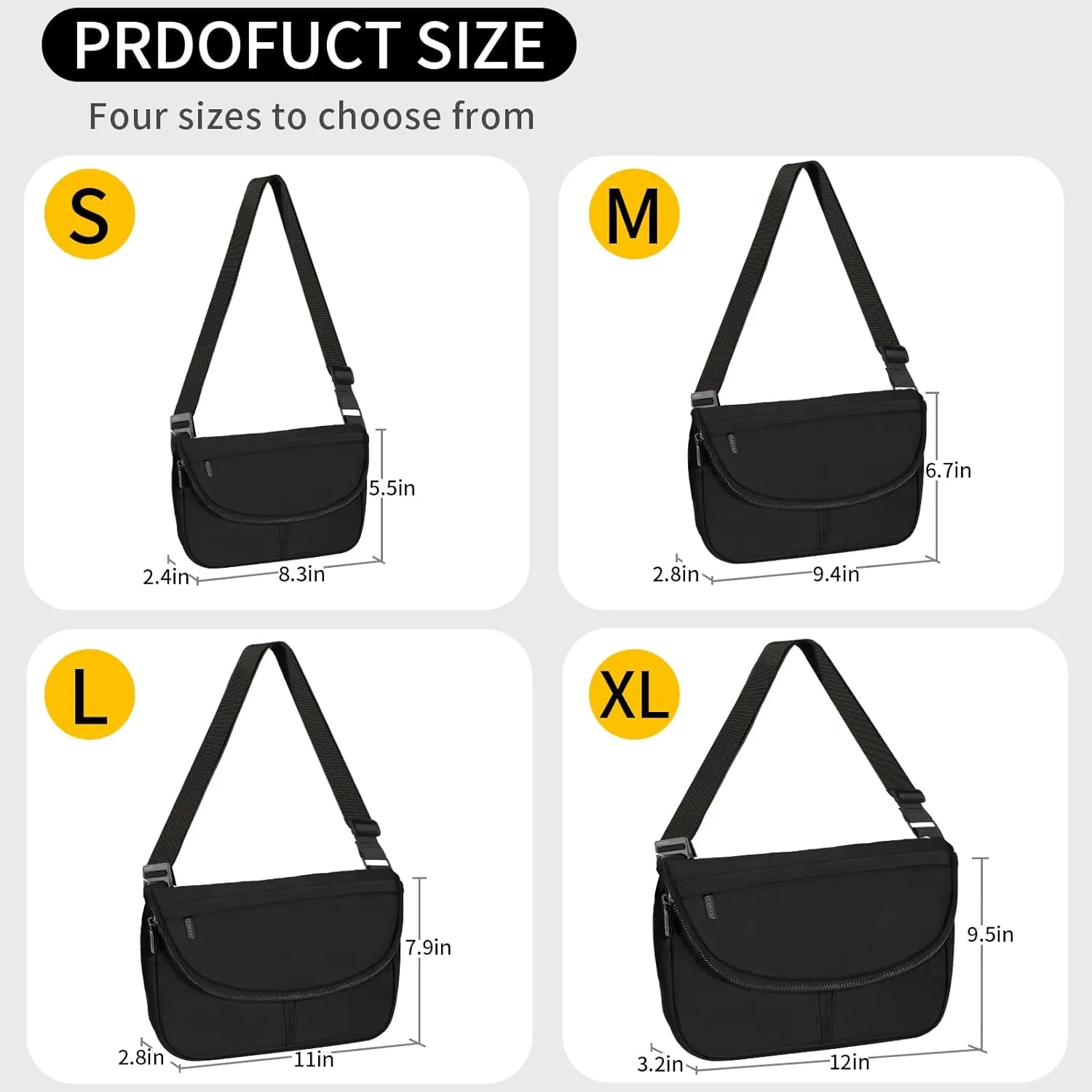 Crossbody Bags for Women with Adjustable Strap Casual Shoulder Bag Handbag Travel Work